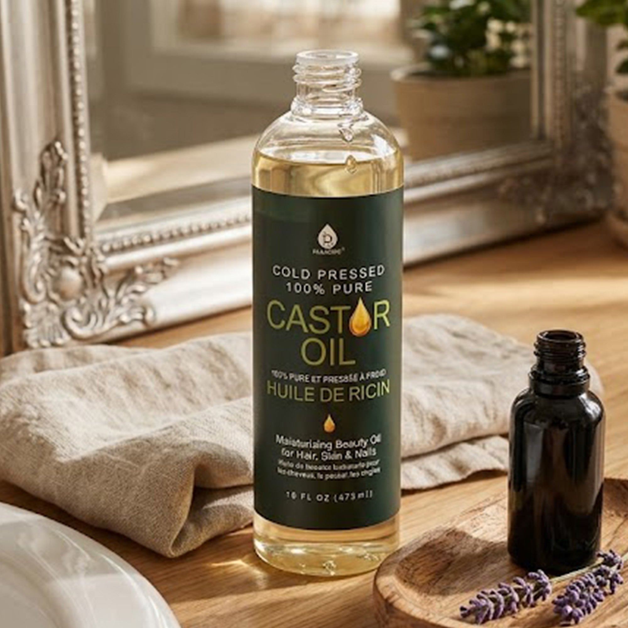 100% Pure Cold Pressed Castor Oil 16 Oz - Rayzo Store