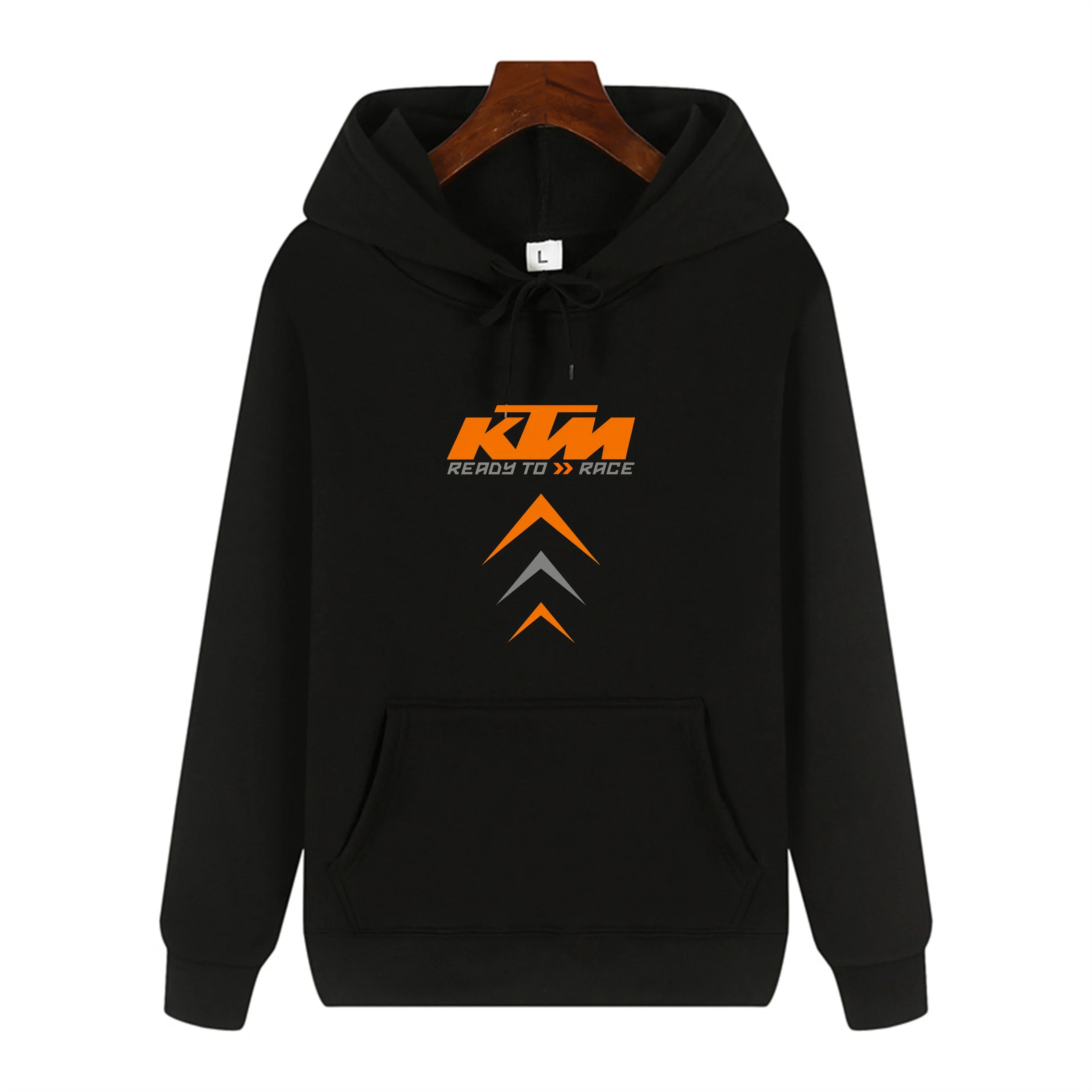 KTM Racing Hoodie Men's Motorcycle Sweatshirt Graphic Logo Print Pullover Oversized Streetwear Casual Hooded Top Autumn Winter