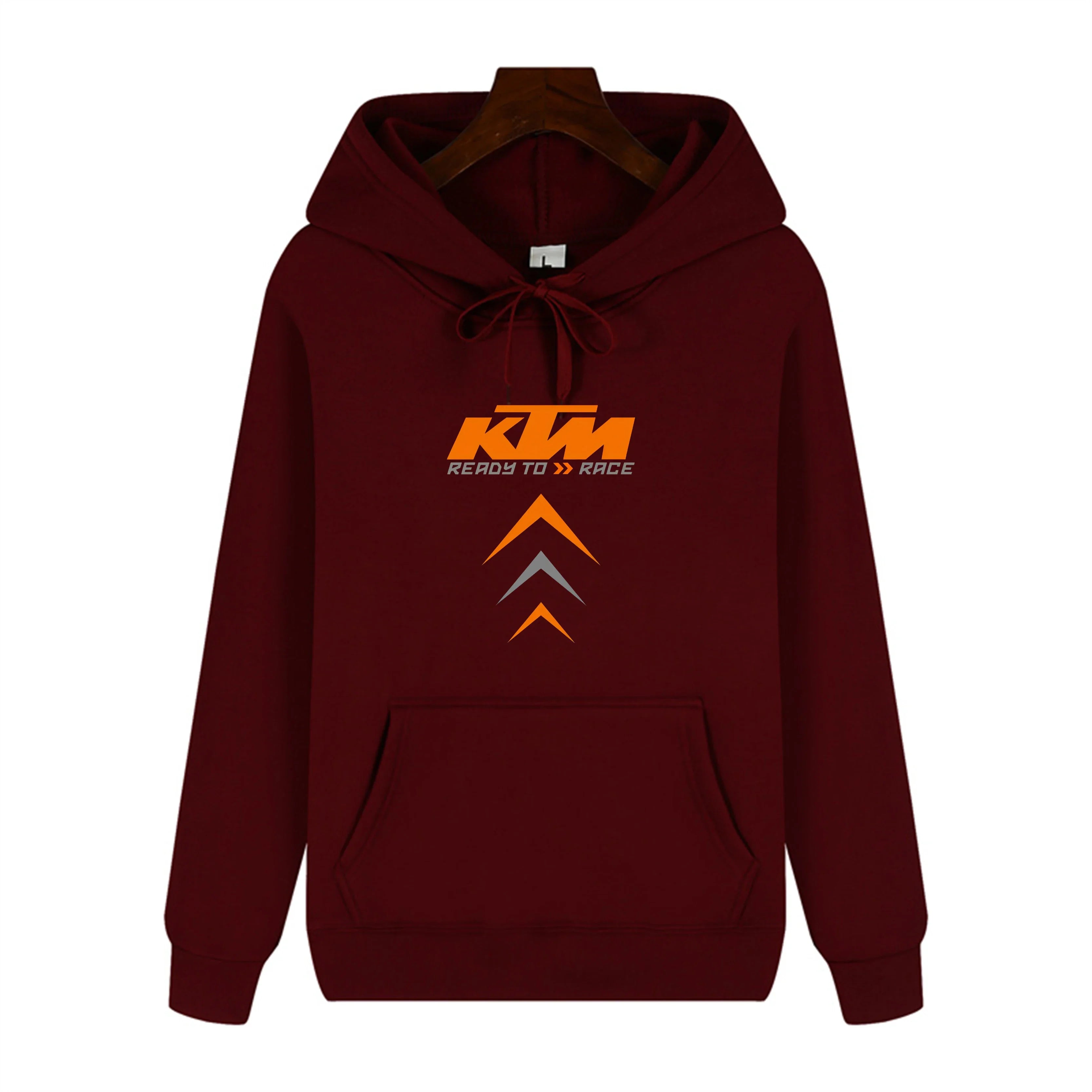KTM Racing Hoodie Men's Motorcycle Sweatshirt Graphic Logo Print Pullover Oversized Streetwear Casual Hooded Top Autumn Winter