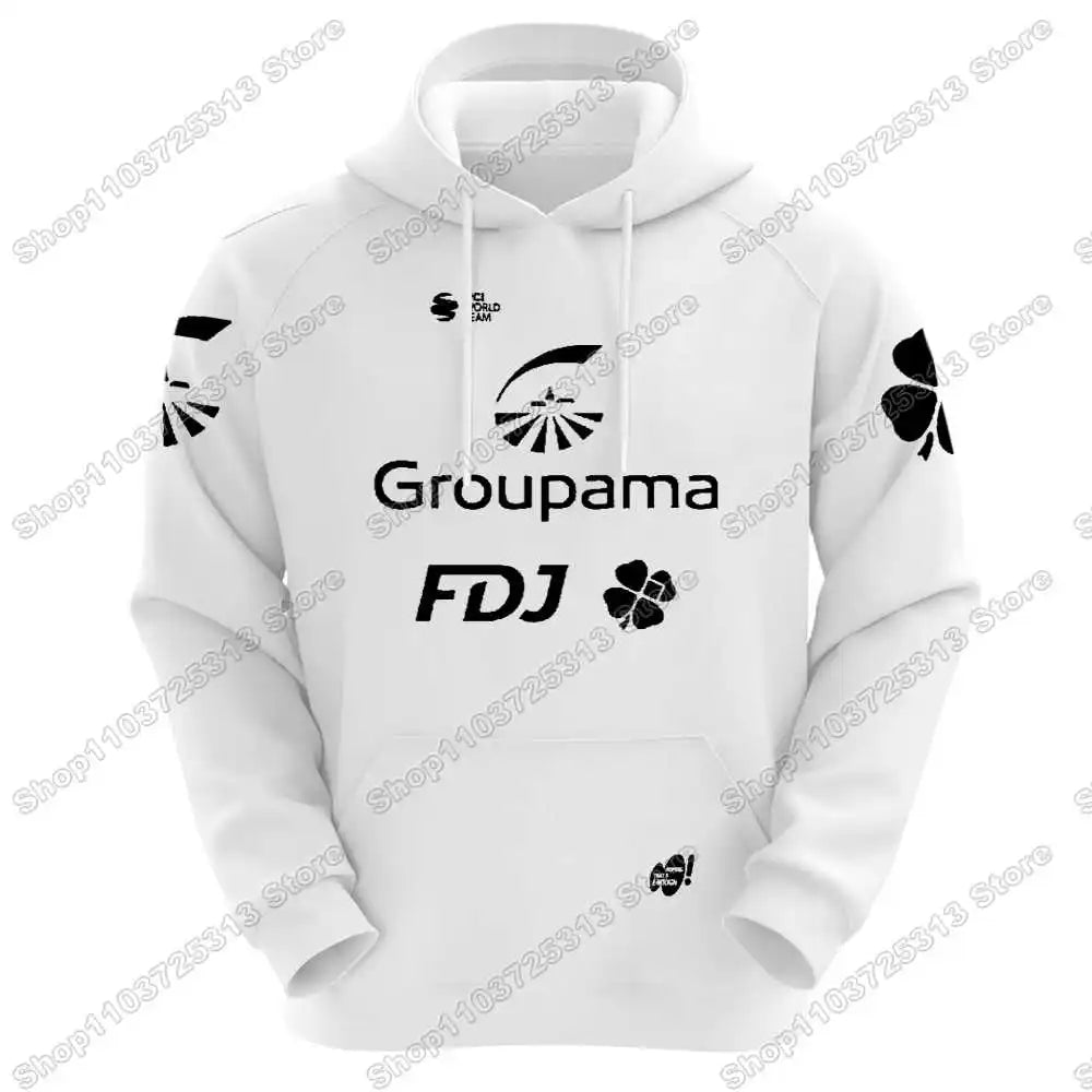 2024 FDJ Team Hoodie Men Casual Sweatshirt Spring Autumn Winter Hoodies Cycling Clothing Hoody Streetwear Coat Sportswear