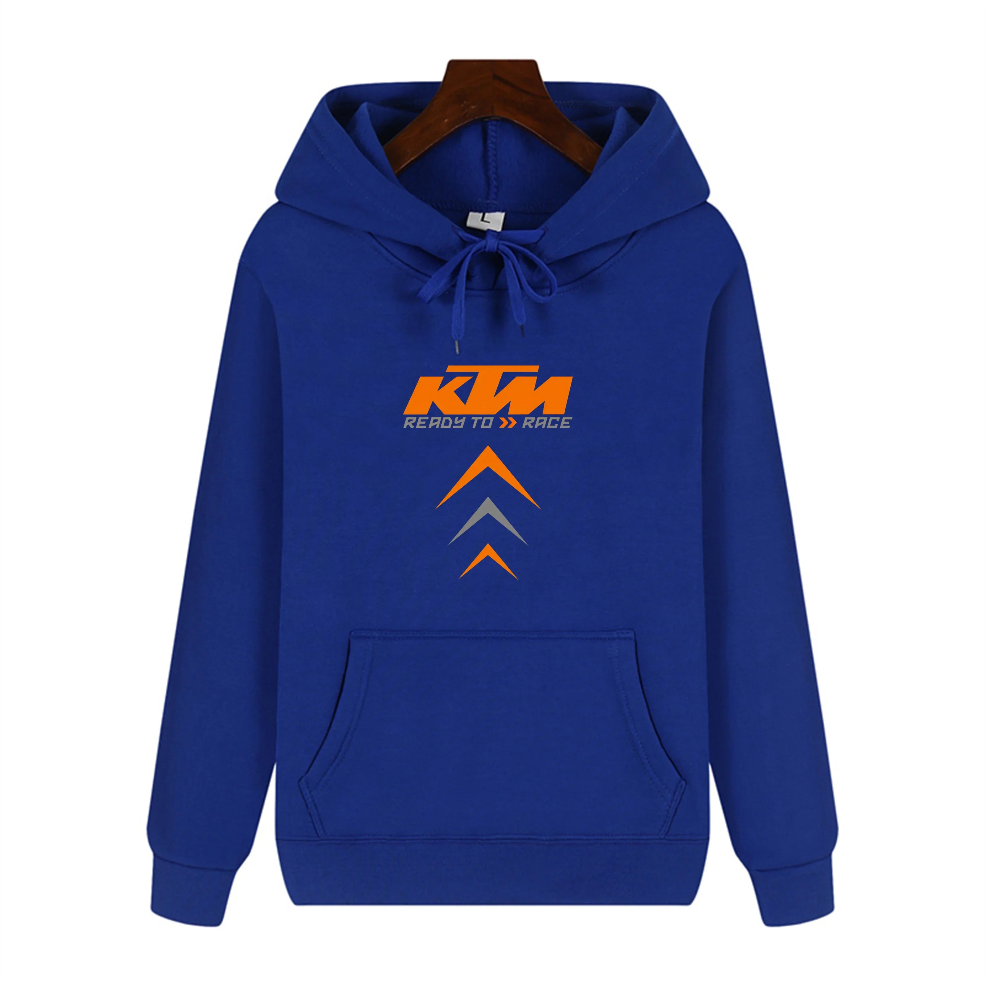 KTM Racing Hoodie Men's Motorcycle Sweatshirt Graphic Logo Print Pullover Oversized Streetwear Casual Hooded Top Autumn Winter