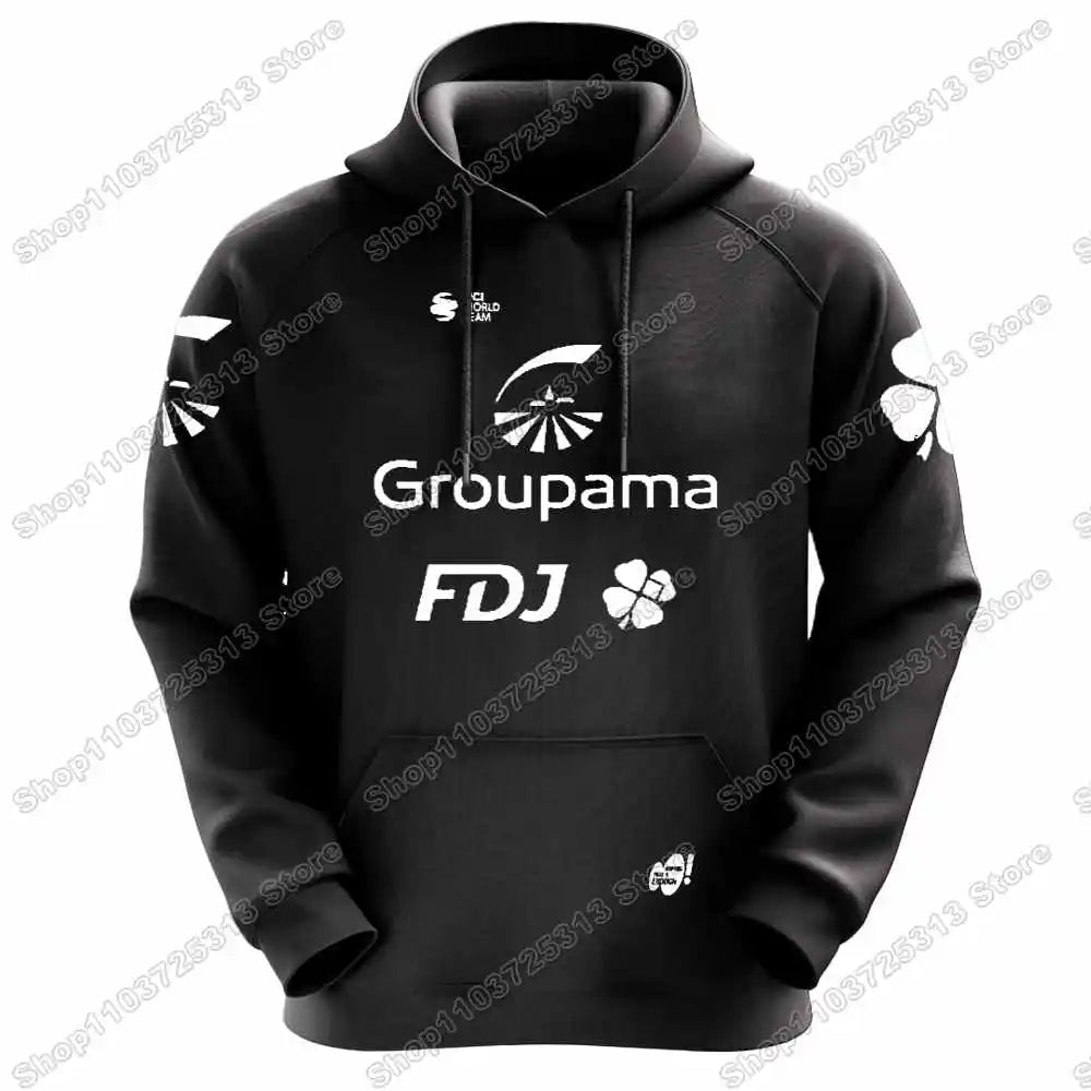 2024 FDJ Team Hoodie Men Casual Sweatshirt Spring Autumn Winter Hoodies Cycling Clothing Hoody Streetwear Coat Sportswear