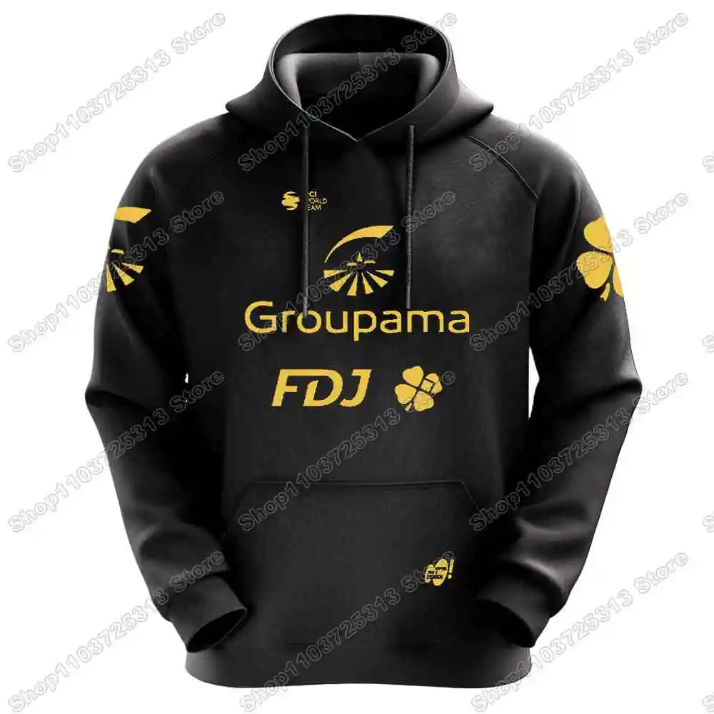 2024 FDJ Team Hoodie Men Casual Sweatshirt Spring Autumn Winter Hoodies Cycling Clothing Hoody Streetwear Coat Sportswear