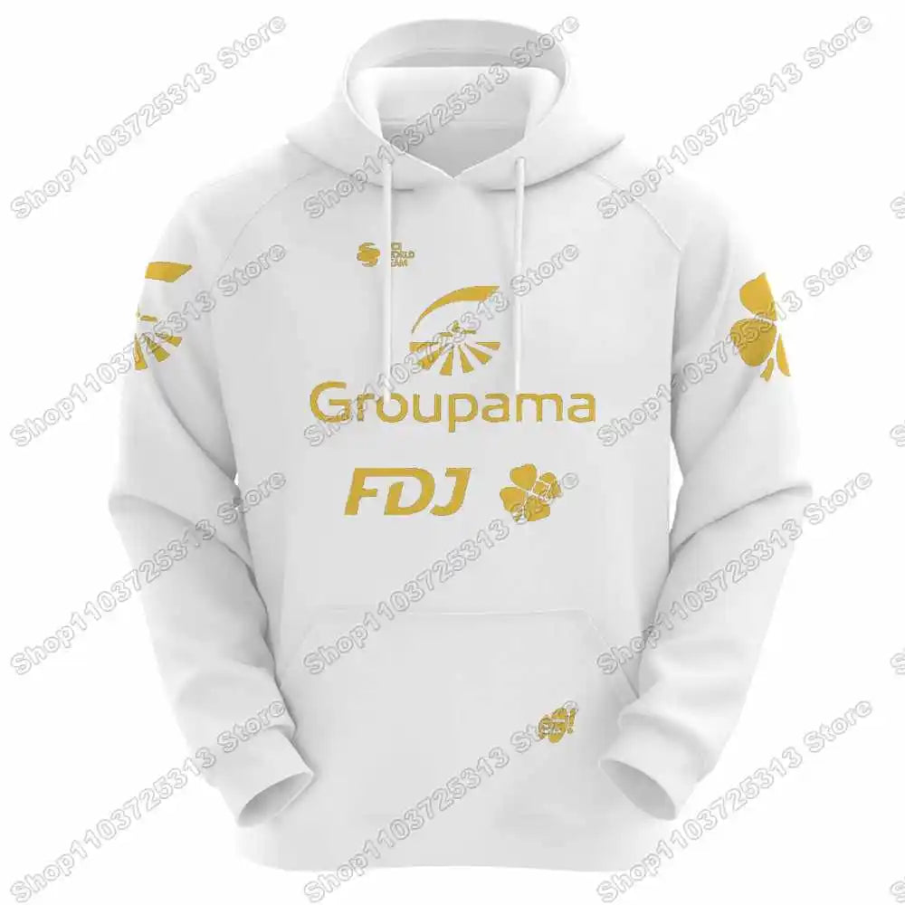 2024 FDJ Team Hoodie Men Casual Sweatshirt Spring Autumn Winter Hoodies Cycling Clothing Hoody Streetwear Coat Sportswear