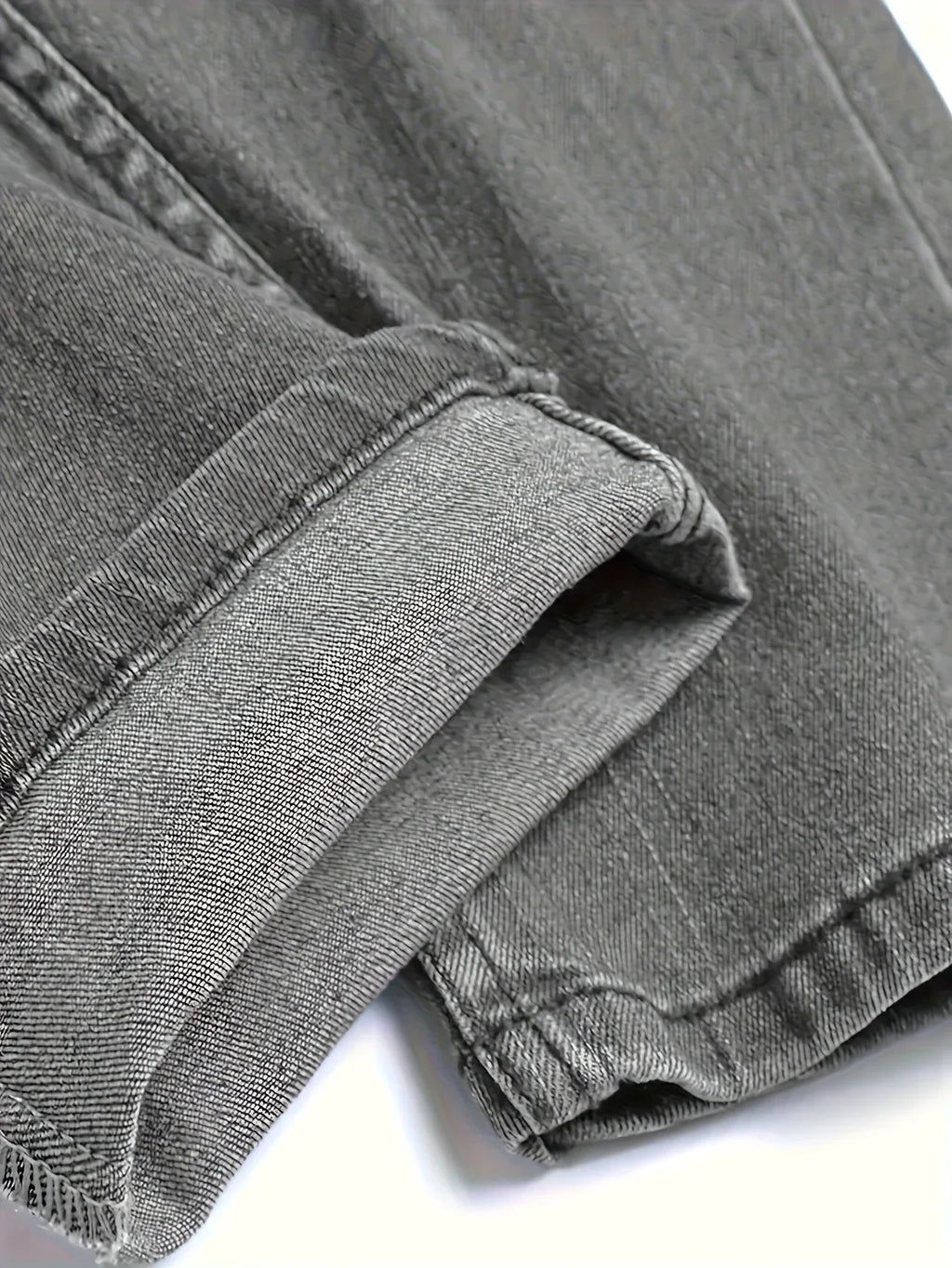 Men's Slim Fit Jeans with Rips for Casual Wear Comfortable Stretch Denim Trousers for Daily Use