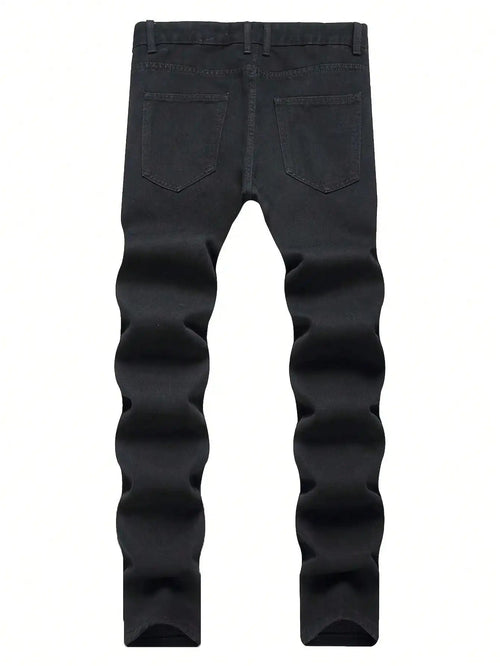 Black Ripped Street wear Jeans - Rayzo Store