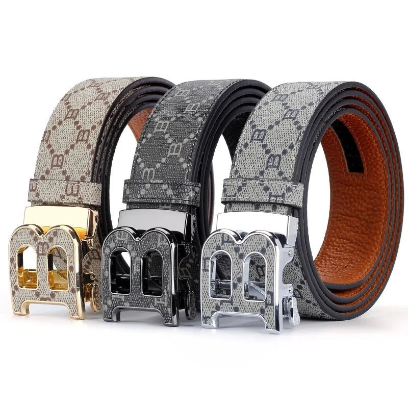 Men's Classic Leather Belt-buckle - Rayzo Store