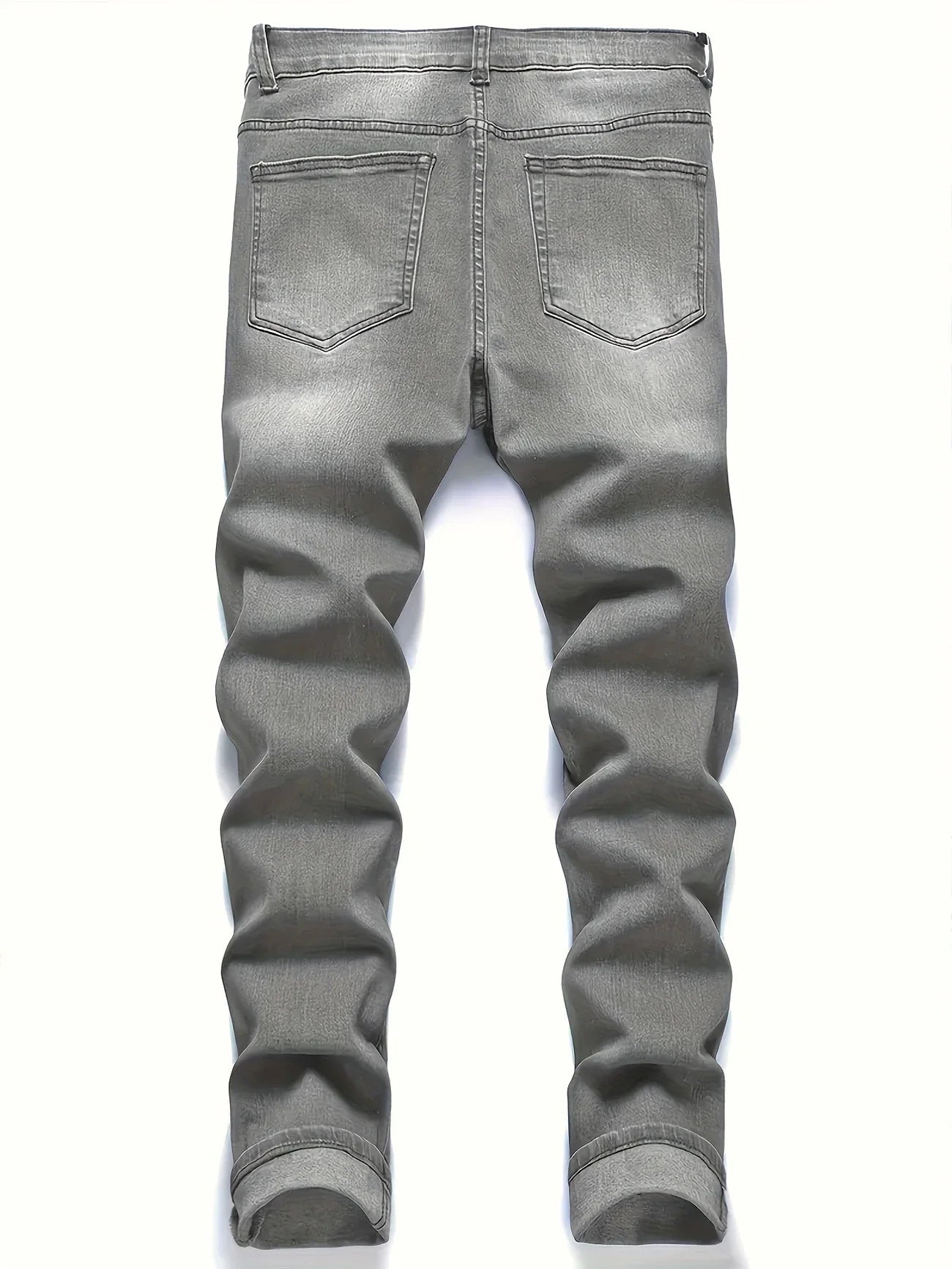 Men's Slim Fit Ripped Jeans - Rayzo Store
