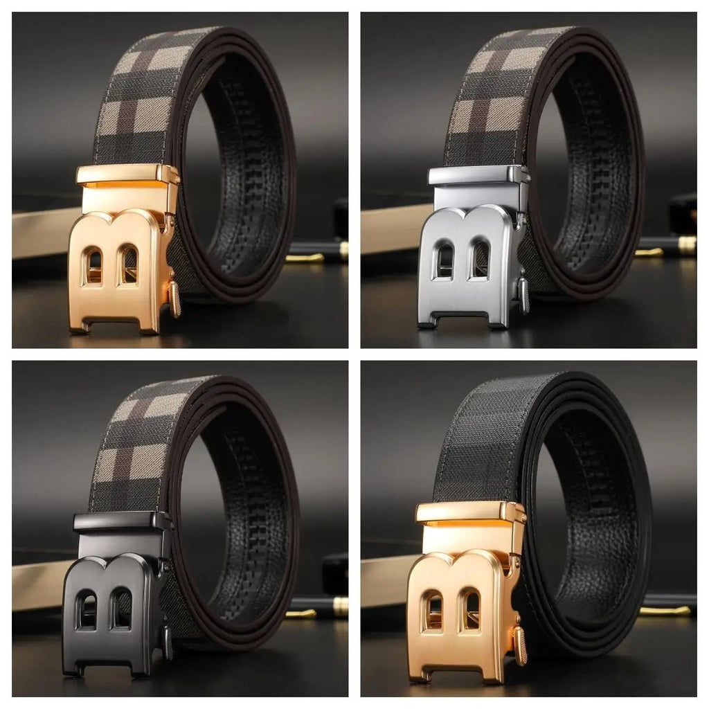 Me's Automatic Buckle Leather Belt - Rayzo Store