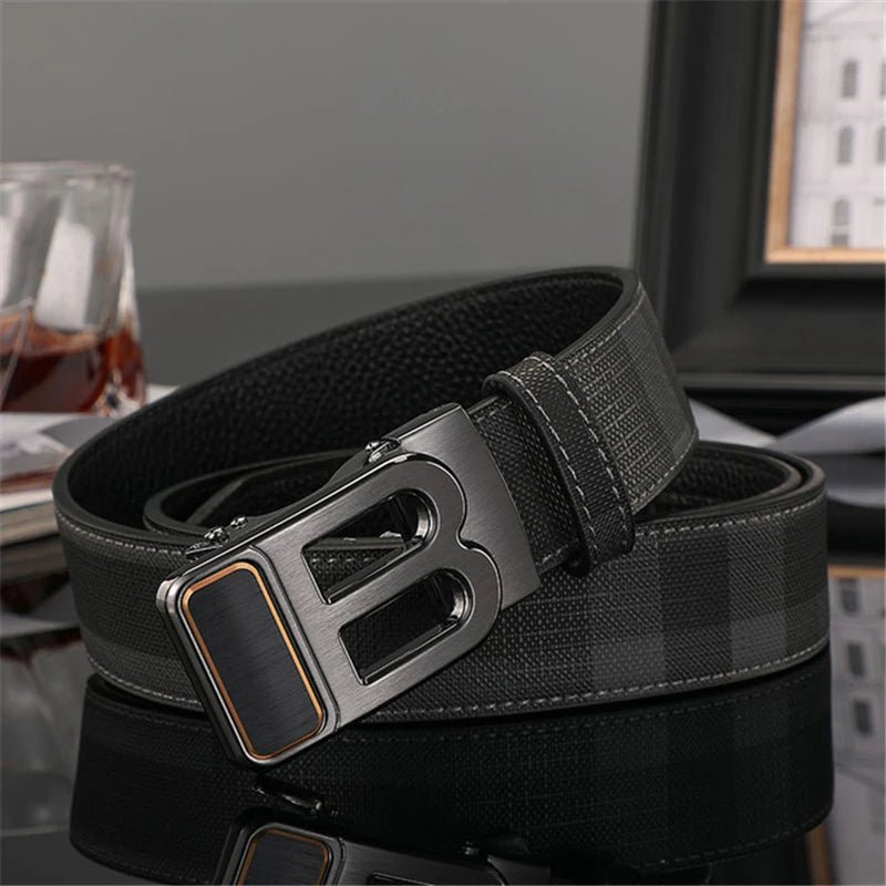 Me's Automatic Buckle Leather Belt - Rayzo Store