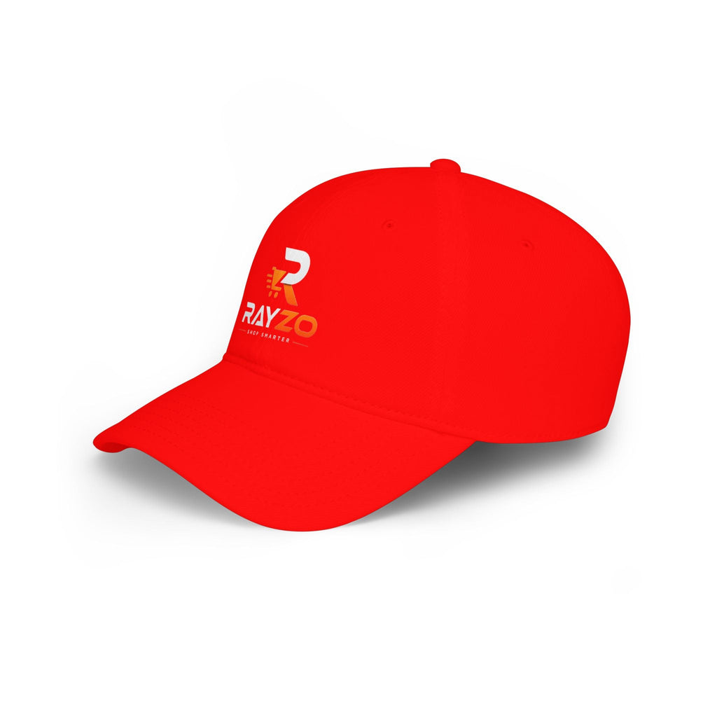 Rayzo Logo Baseball Cap — Low Profile Red Dad Hat - Rayzo Store